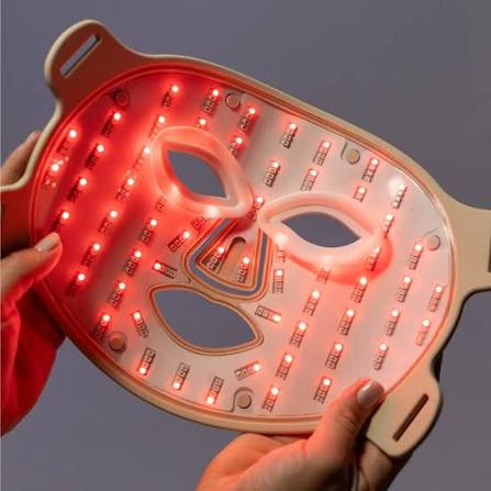 LED mask in blue light mode, 415nm